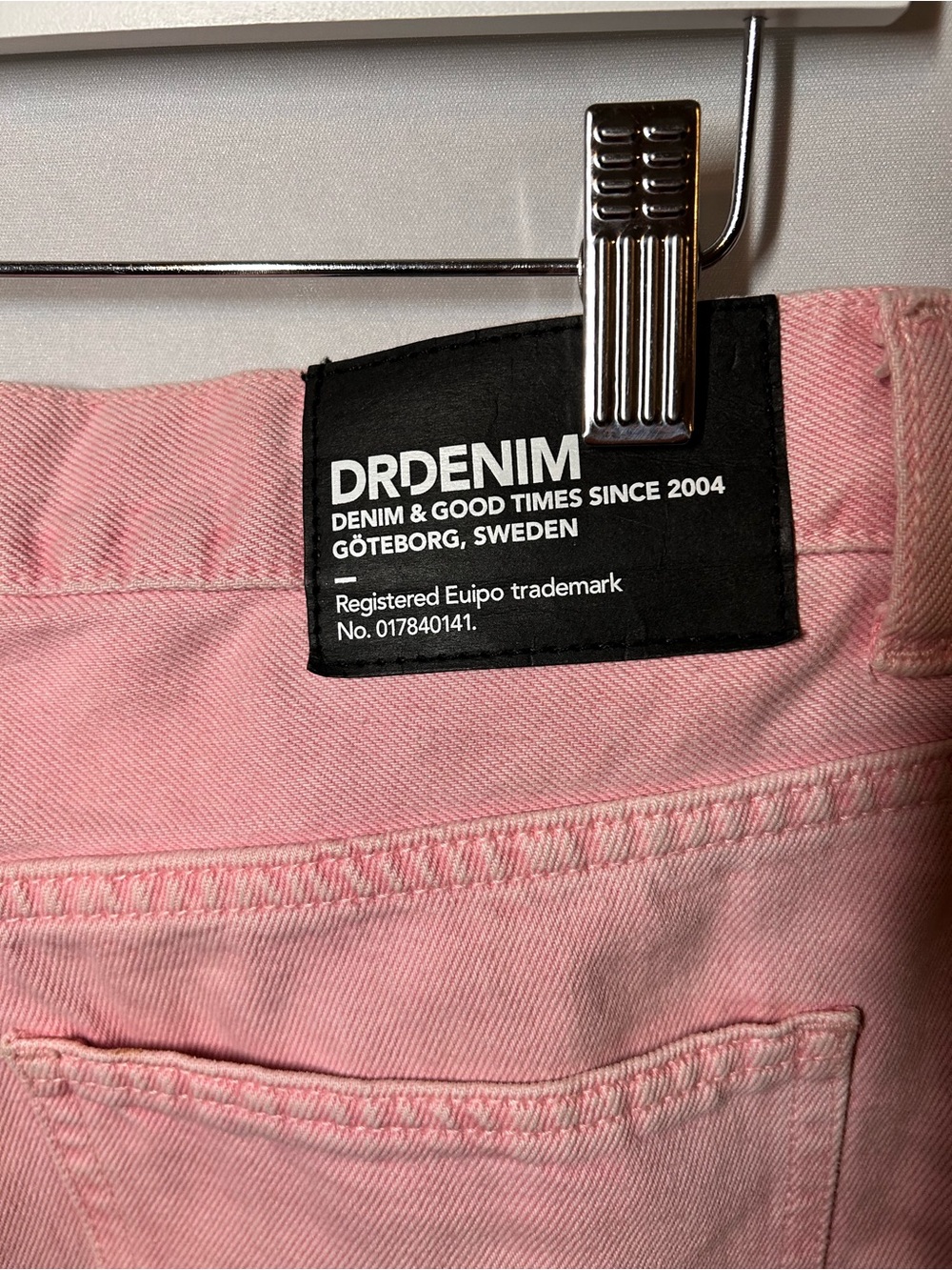 DR DENIM Echo High Rise Straight Leg Jeans Washed Pink 31 32 - Picture 4 of 5